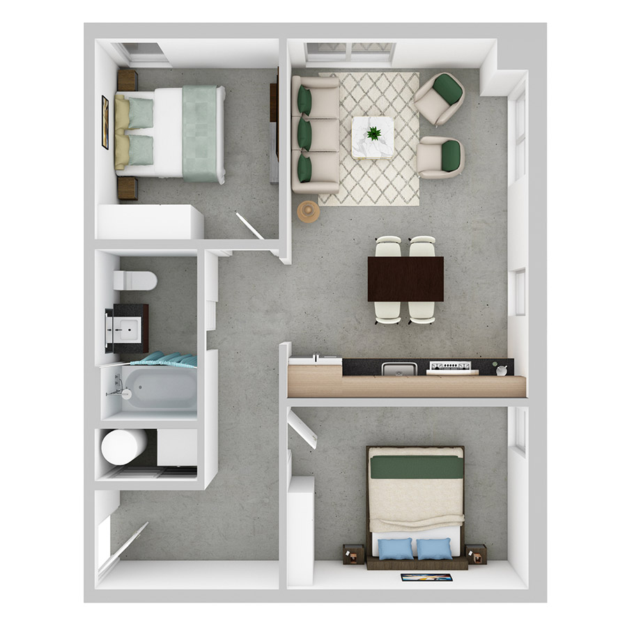 The Spark floorplan from the property inventory
