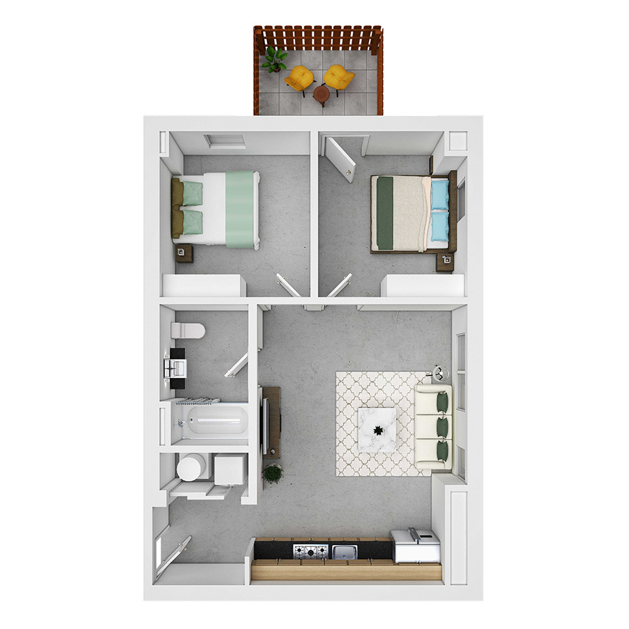 The Grid floorplan from the property inventory