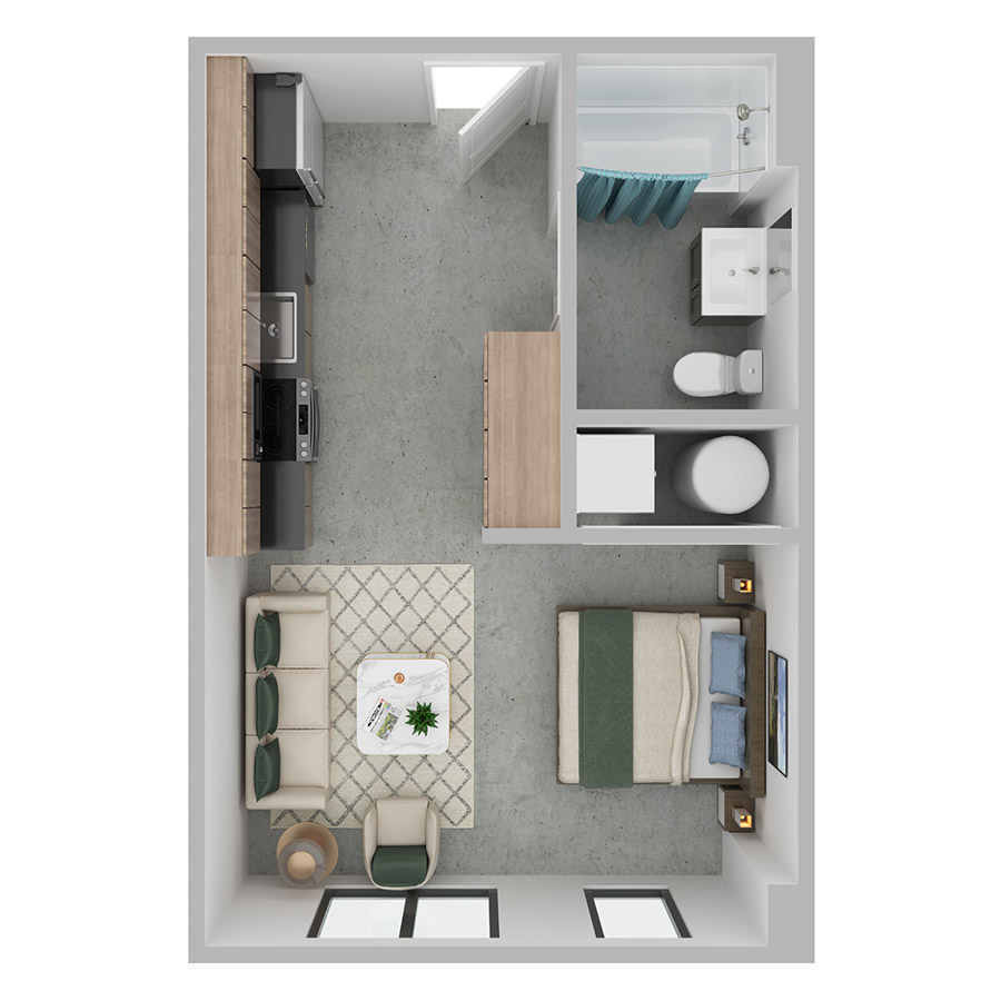 The Buzz floorplan from the property inventory