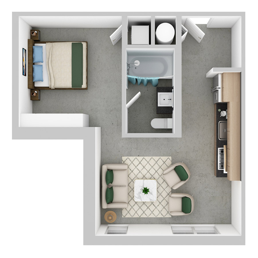 The Charge floorplan from the property inventory