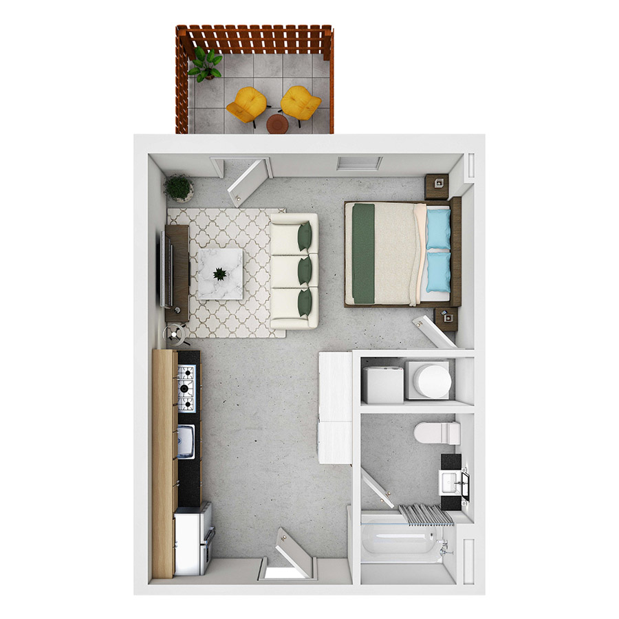 The Beat floorplan from the property inventory