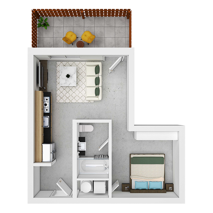 The Current floorplan from the property inventory
