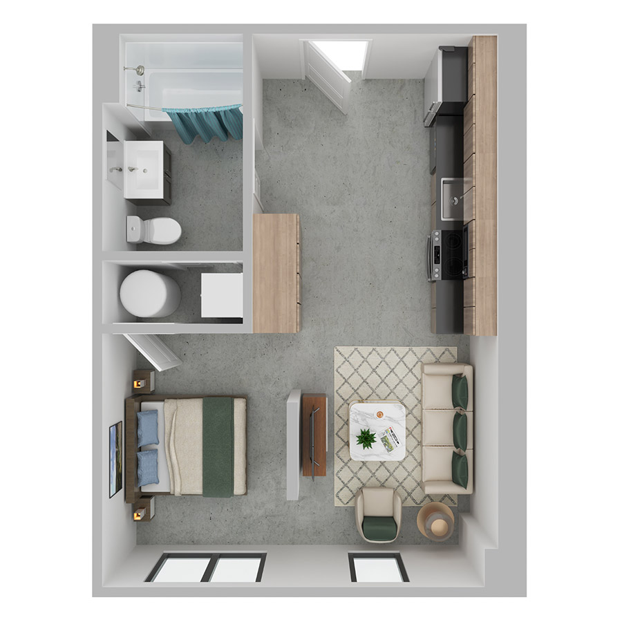 The Flow floorplan from the property inventory