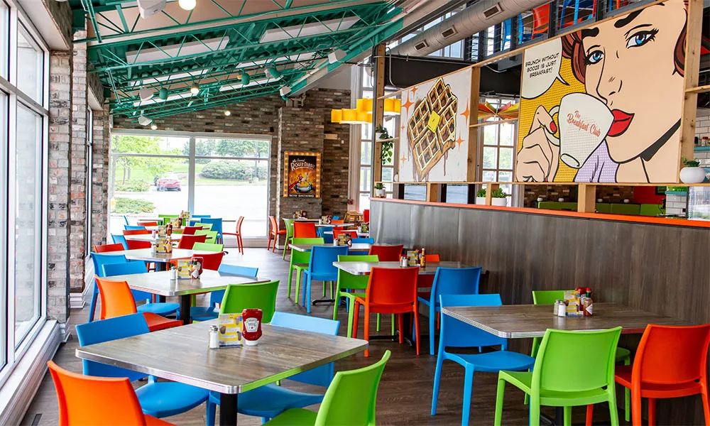 Breakfast Club interior; temporary restaurant image