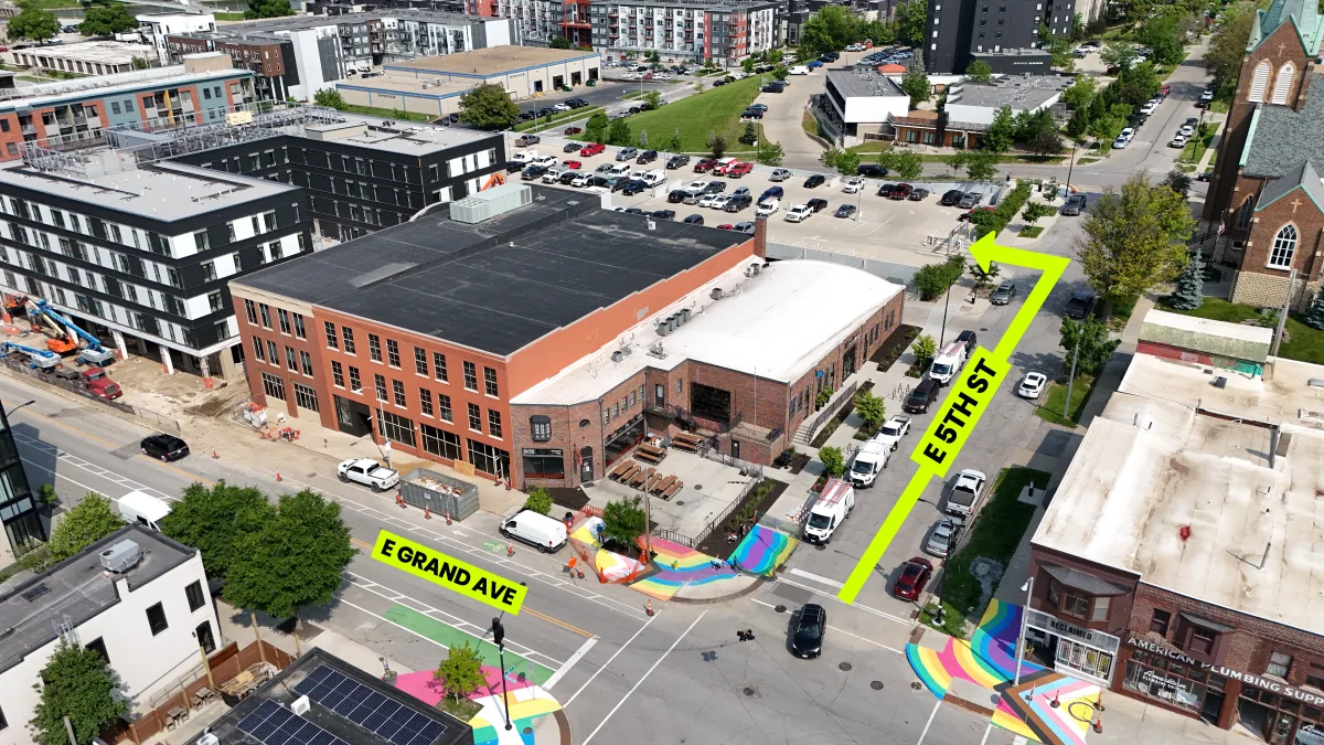 Supplied tour parking directions from the south