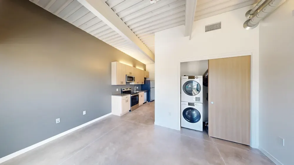 Washer and dryer inside The Flow